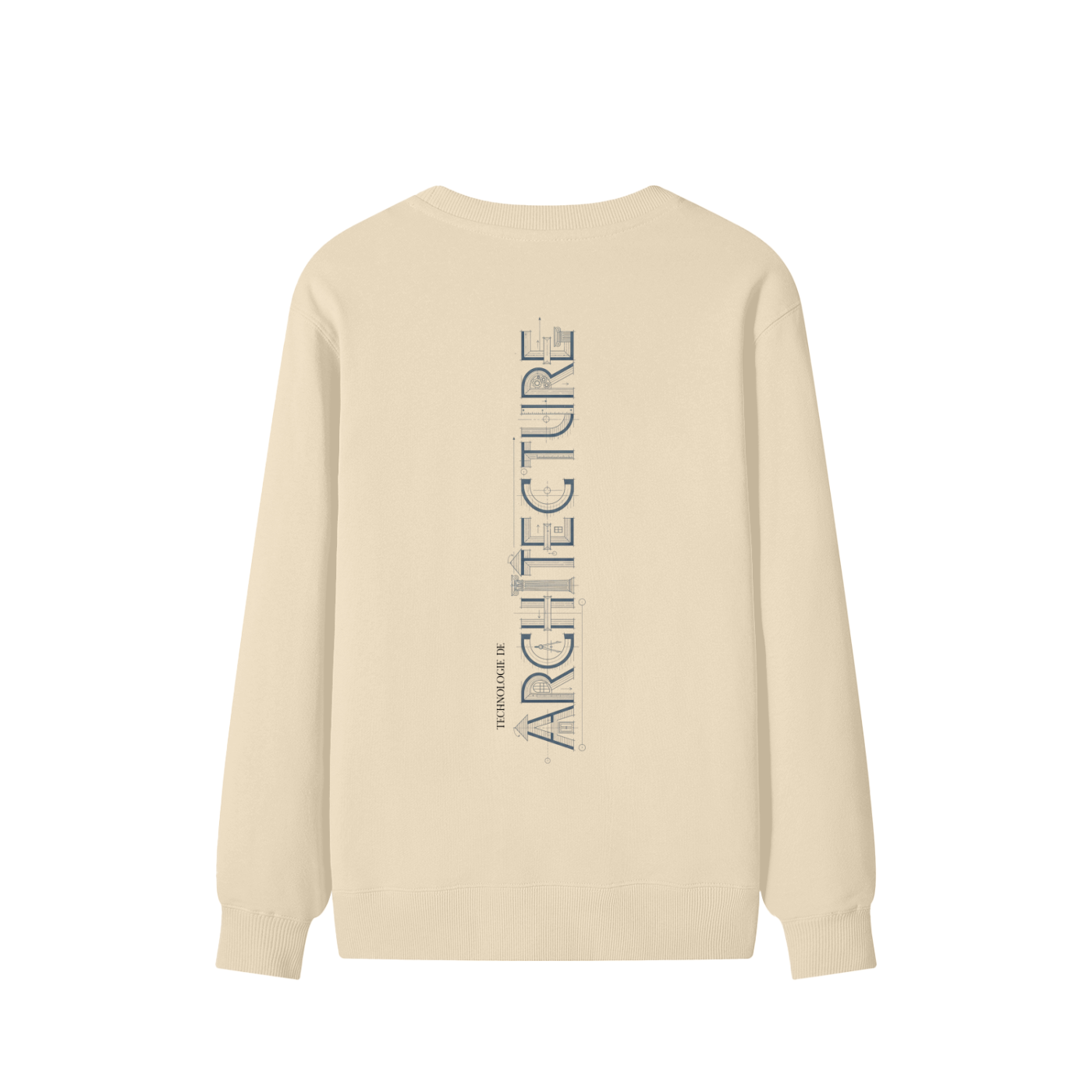 Chandail style Sweat-shirt unisexe en coton - Architecture - Modèle 3