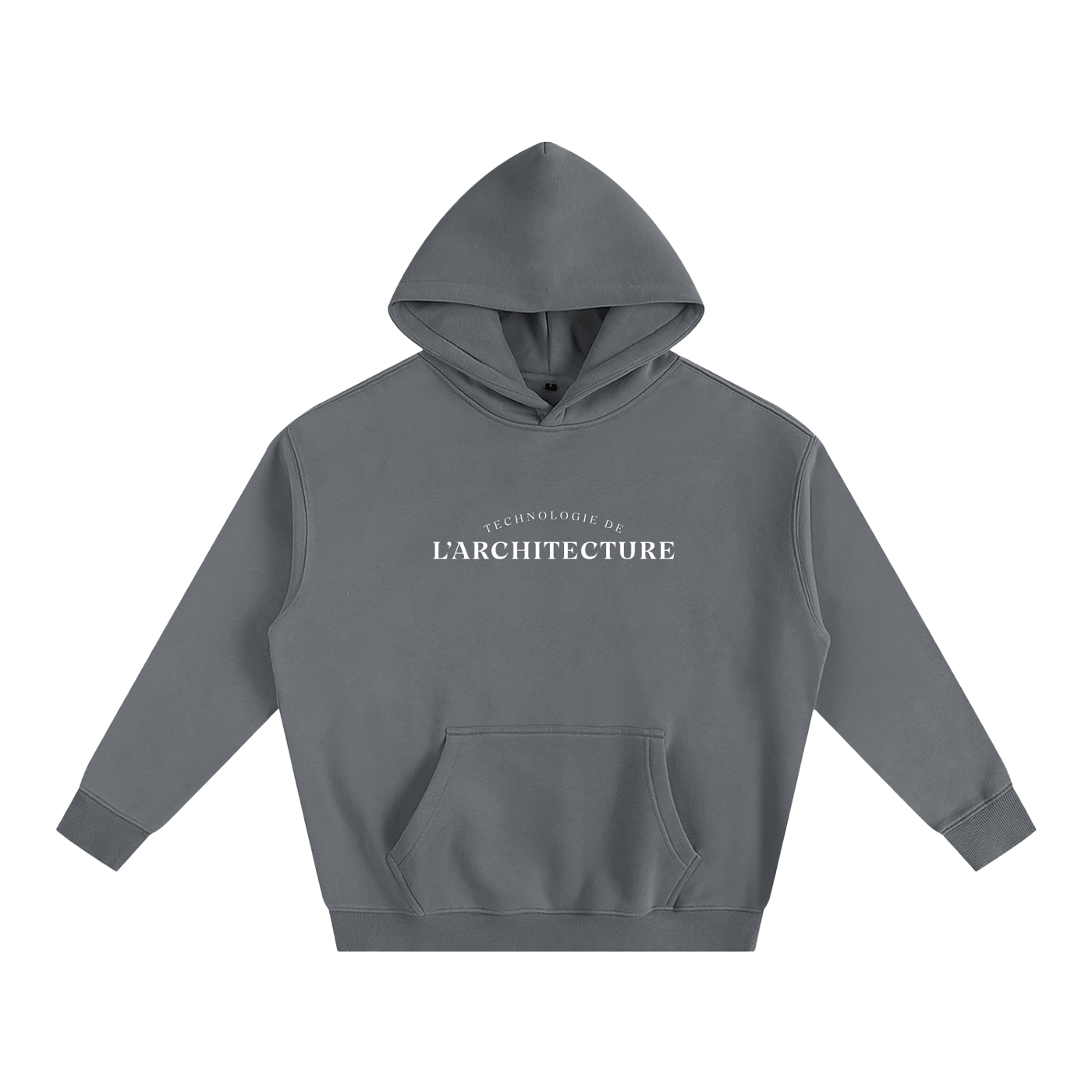 Hoodie oversize en molleton - Architecture - modèle 1