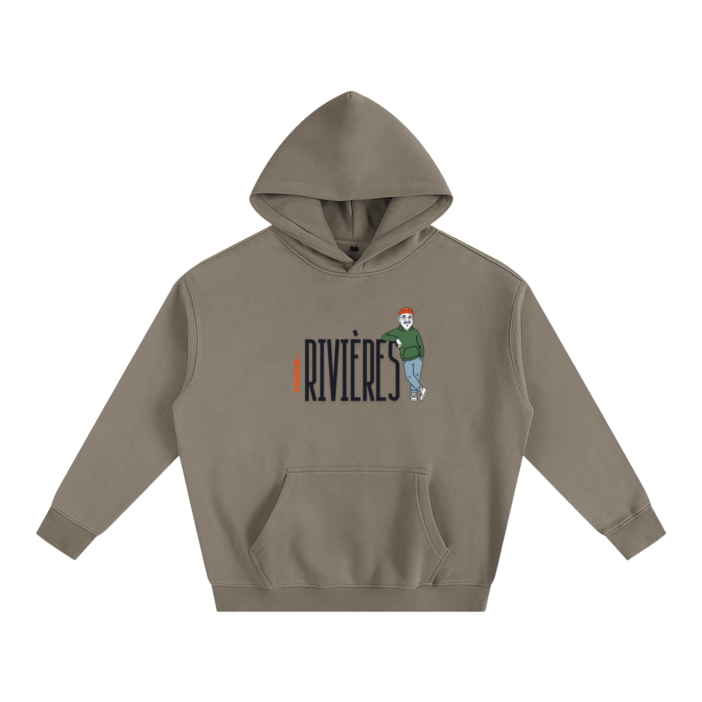 Hoodie oversize en molleton - Sam-à-TR - Collab