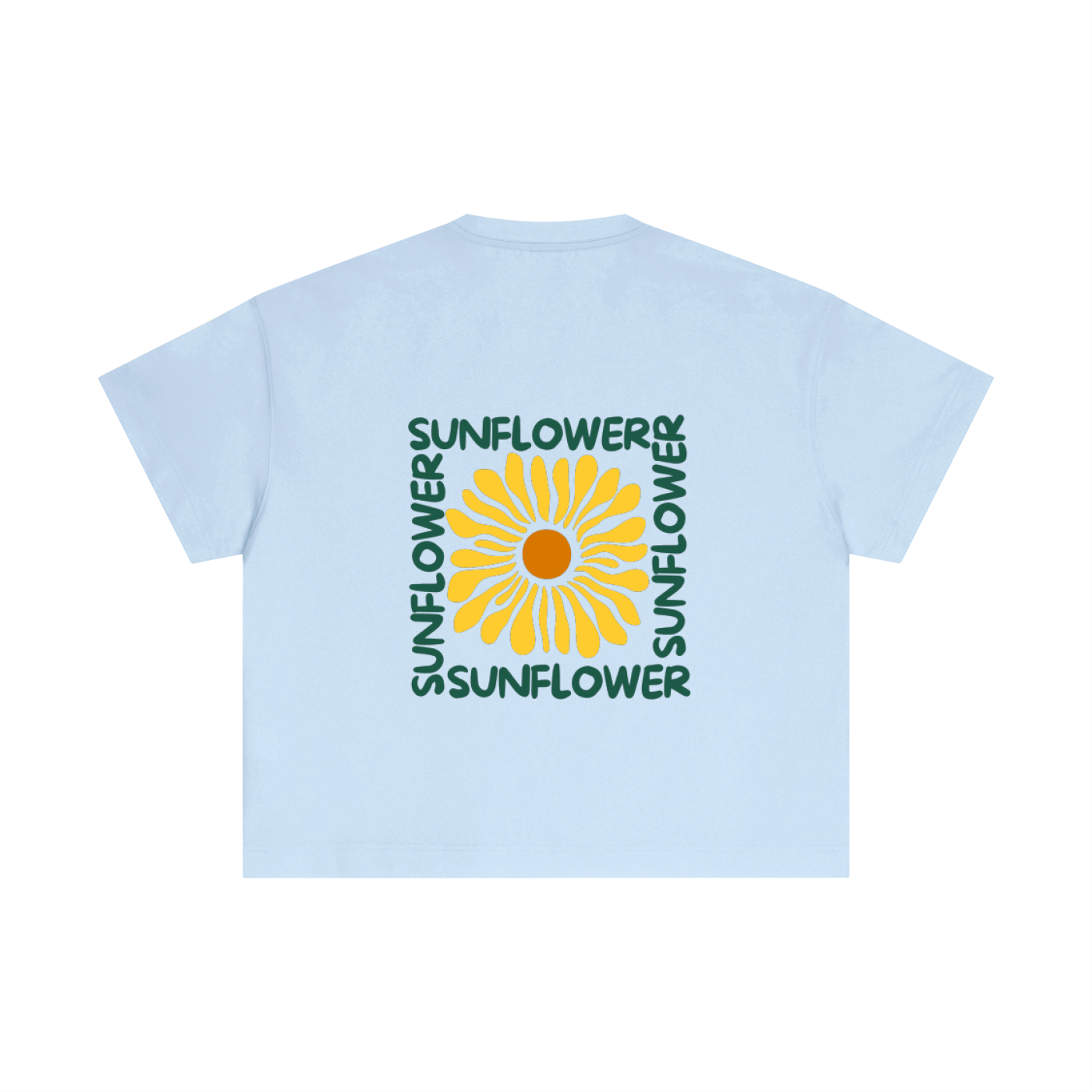Essential Cotton Boxy T-Shirt - Sunflower
