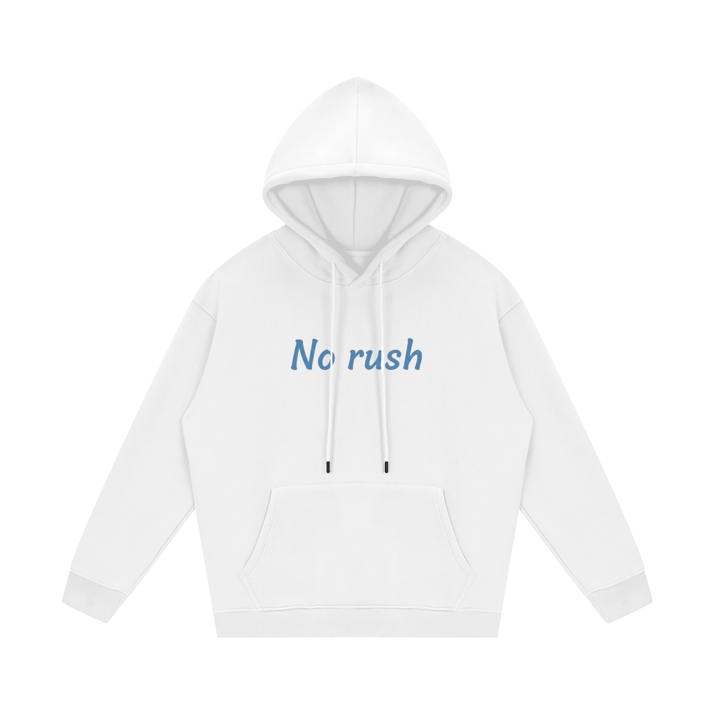 Hoodie streetwear unisexe en molleton - No rush