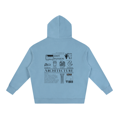 Oversize Fleeced Hoodie - MODÈLE_04