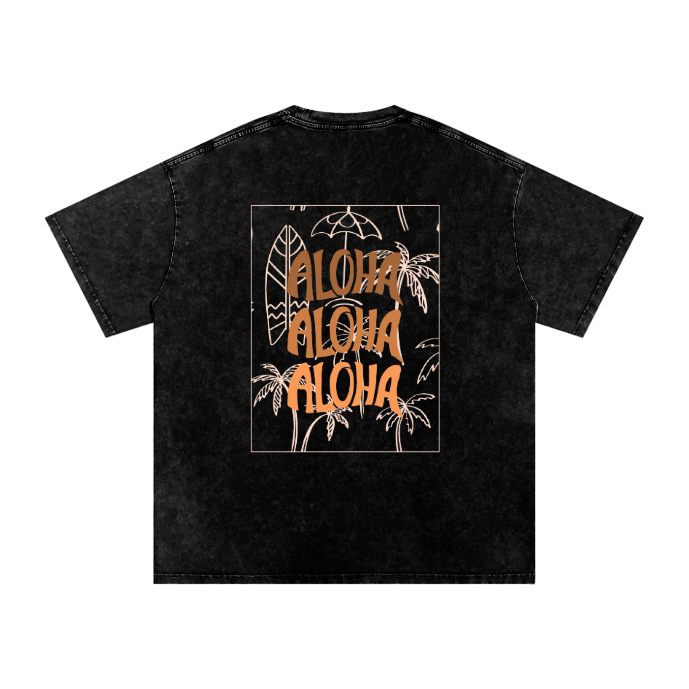 T-shirt oversize effet snow-washed - Aloha