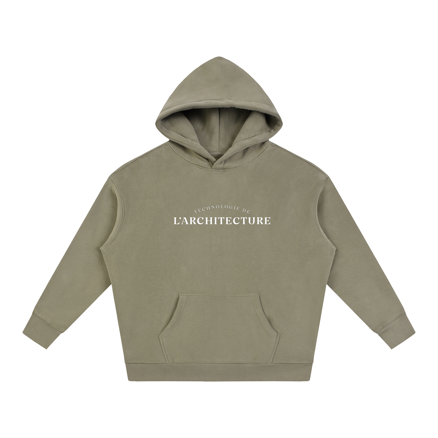 Oversize Fleeced Hoodie - MODÈLE_02