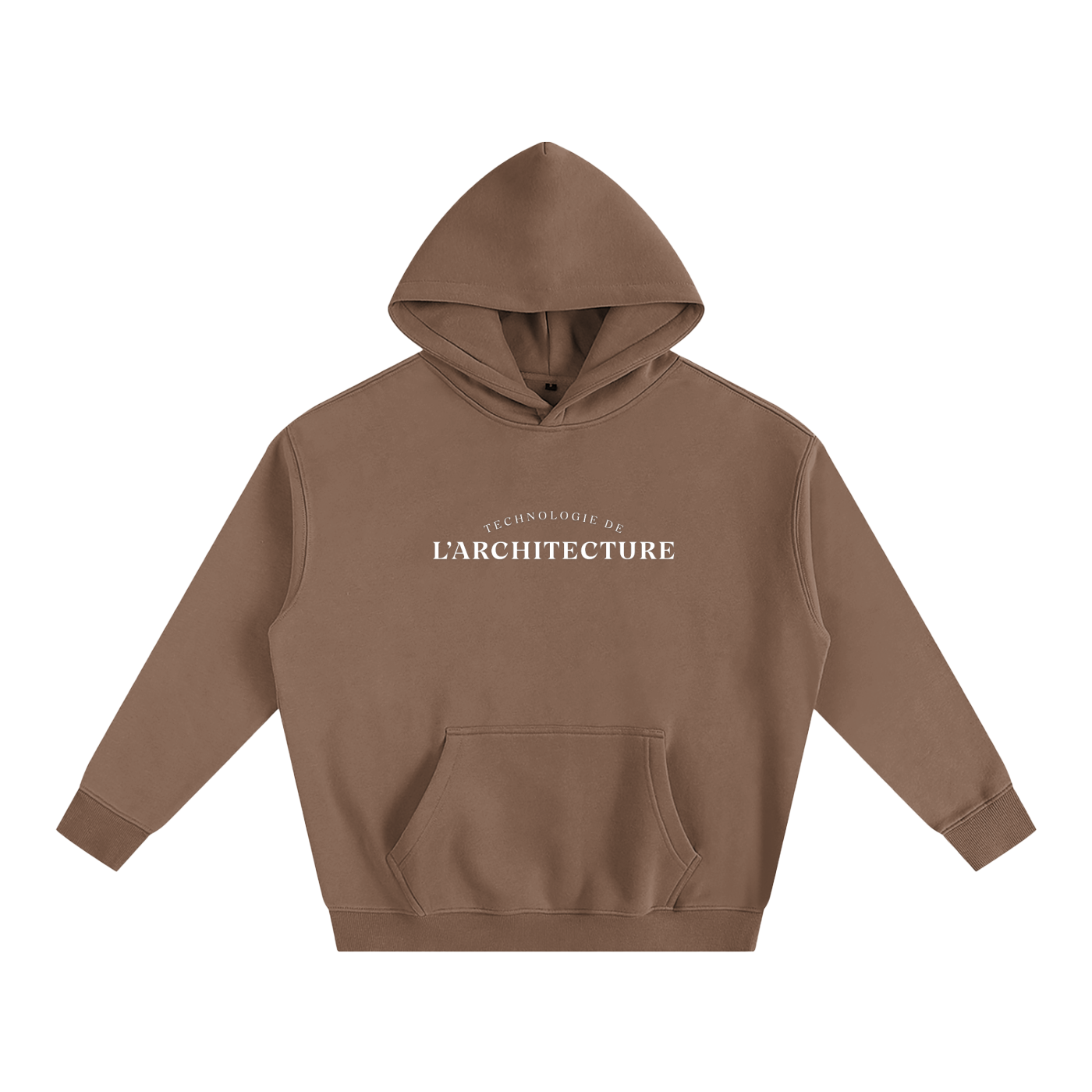 Hoodie oversize en molleton - Architecture - modèle 1