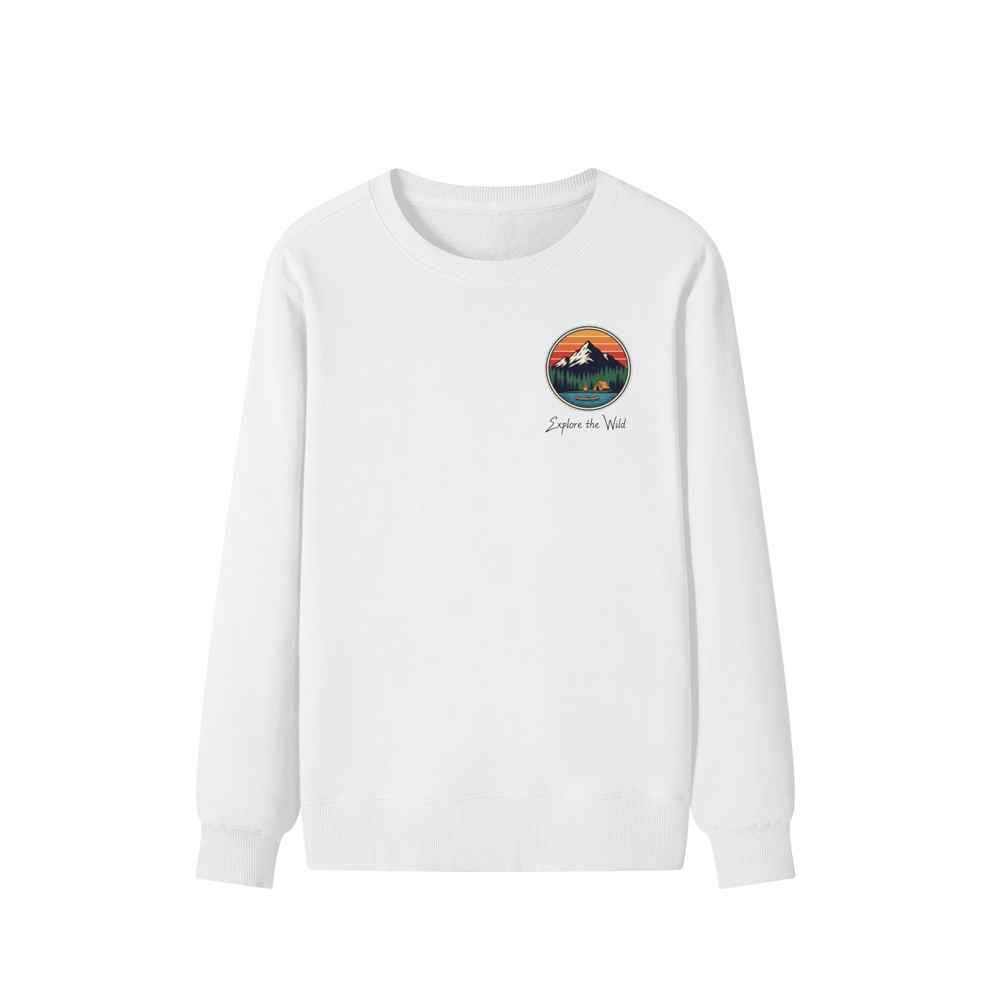 Sweat classique unisexe en coton - Explore the wild