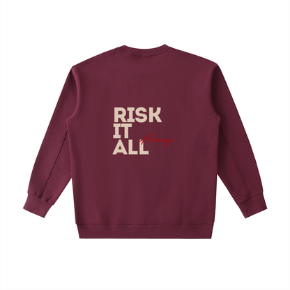 Sweat-shirt essentiel épais à col rond - Risk it all always