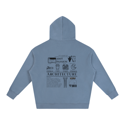 Oversize Fleeced Hoodie - MODÈLE_04