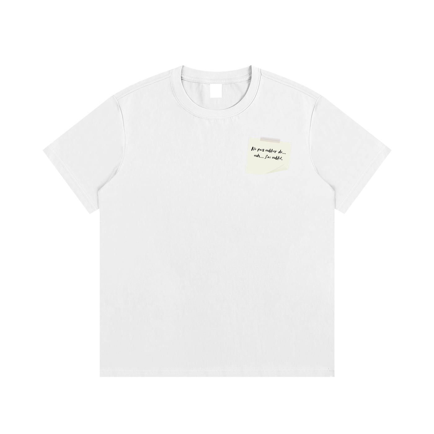 T-shirt essentiel en coton - J'ai oublié