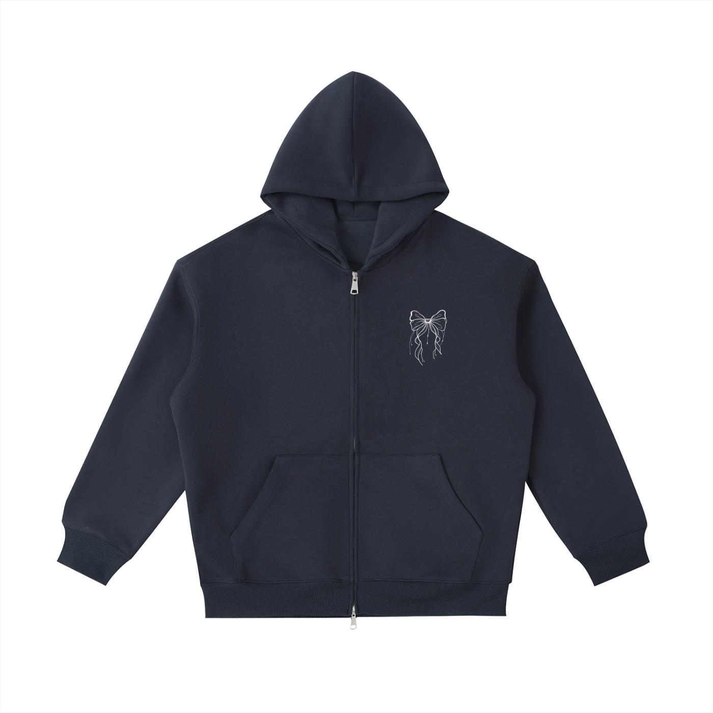 Hoodie Heavyweight essentiel à poche - Fleurs