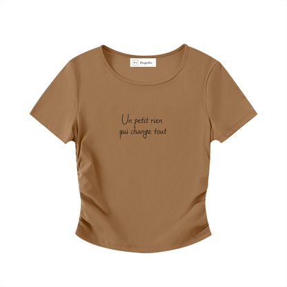 T-Shirt court moulant - Petit rien