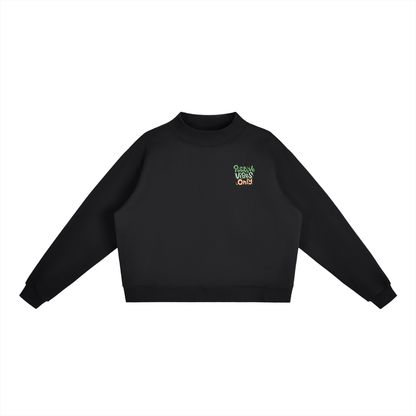 Crewneck essentiel en molleton à col montant - Positive Vibes Only