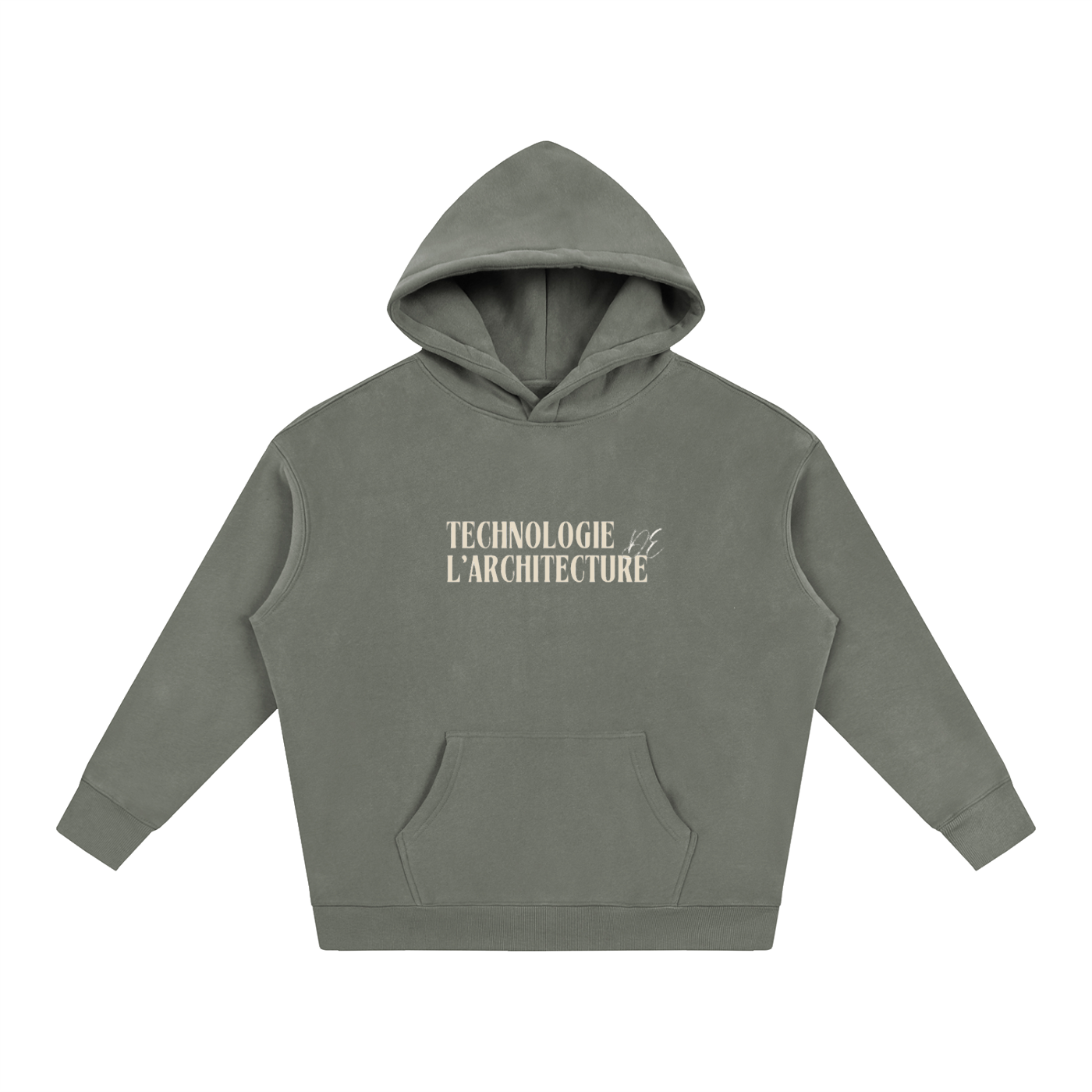 Oversize Fleeced Hoodie - MODÈLE_03