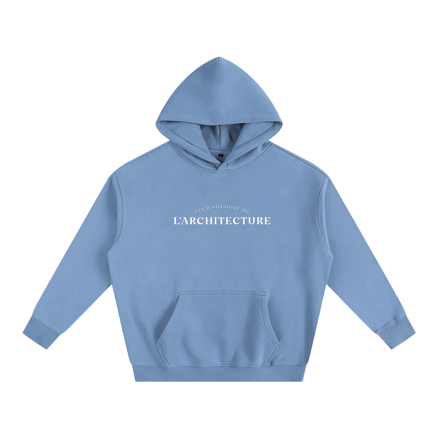 Hoodie oversize en molleton - Architecture - modèle 1