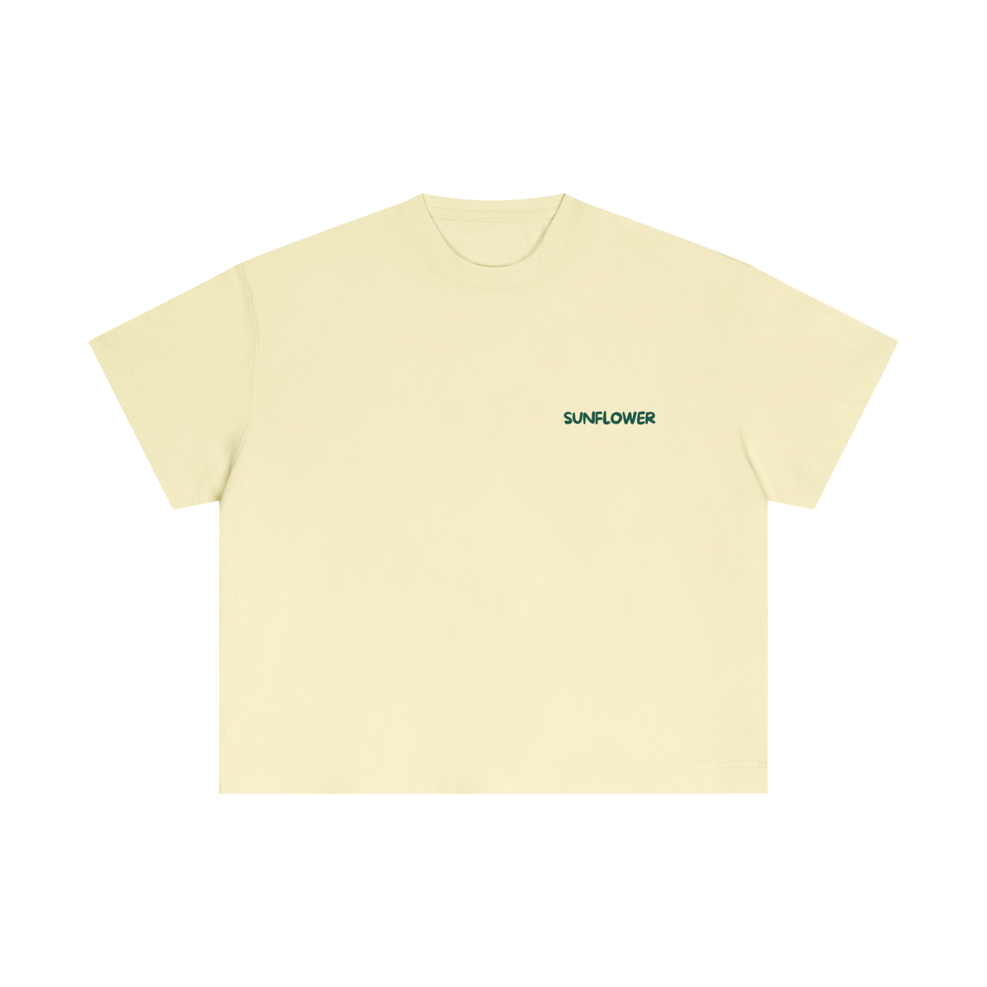 Essential Cotton Boxy T-Shirt - Sunflower