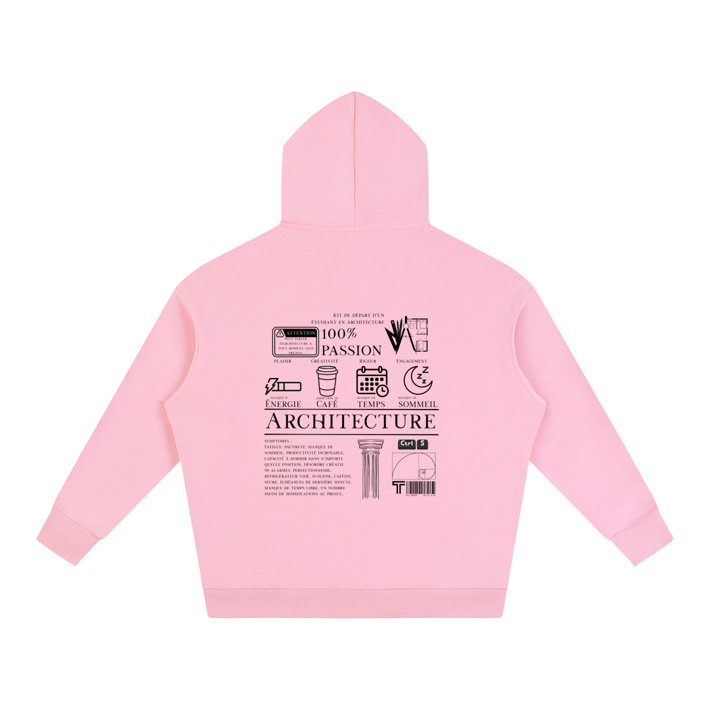 Oversize Fleeced Hoodie - MODÈLE_04