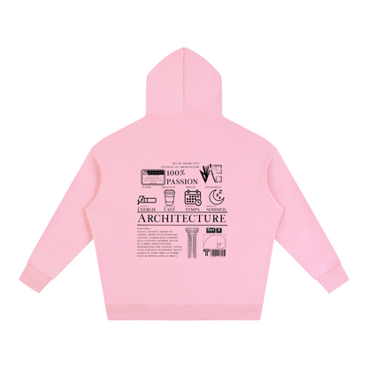 Oversize Fleeced Hoodie - MODÈLE_04