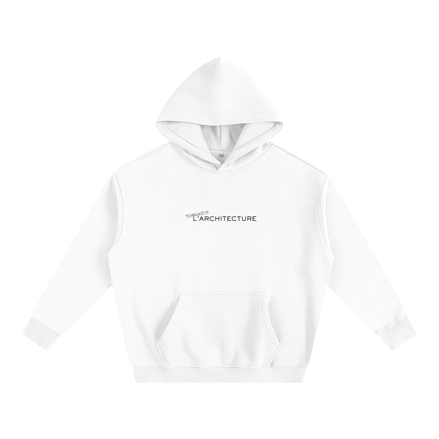 Hoodie oversize en molleton - Architecture - modèle 5