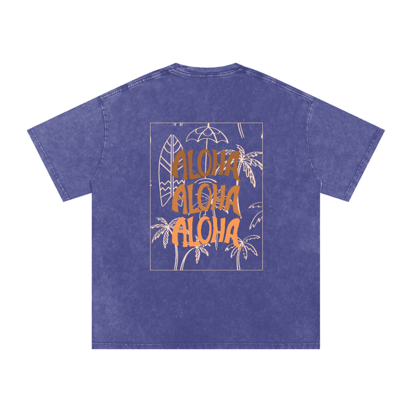 T-shirt oversize effet snow-washed - Aloha
