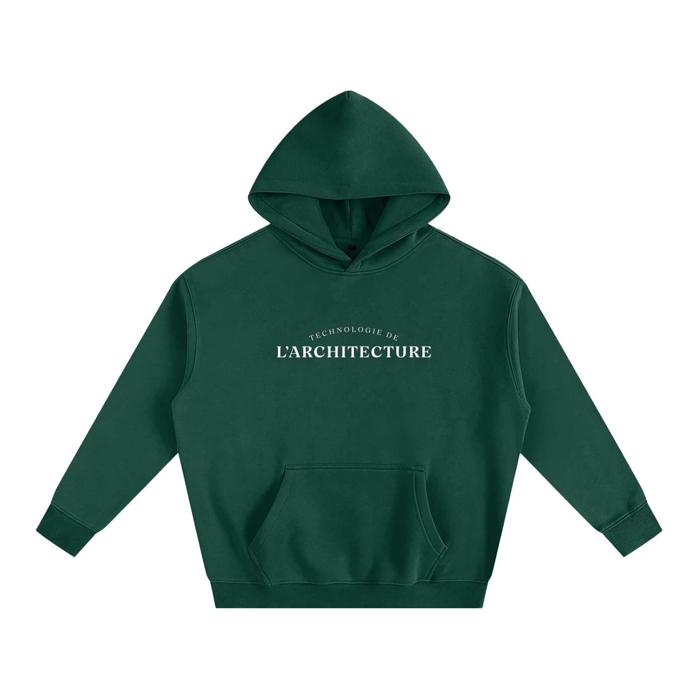 Hoodie oversize en molleton - Architecture - modèle 1