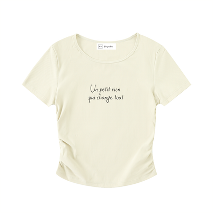 T-Shirt court moulant - Petit rien