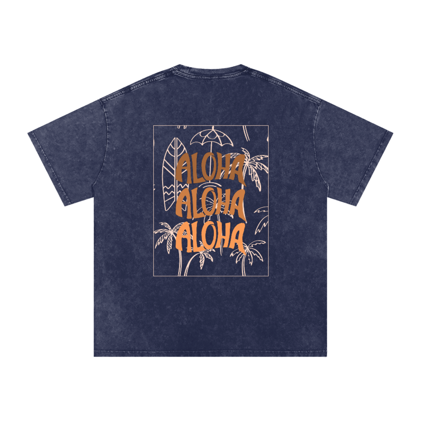 T-shirt oversize effet snow-washed - Aloha
