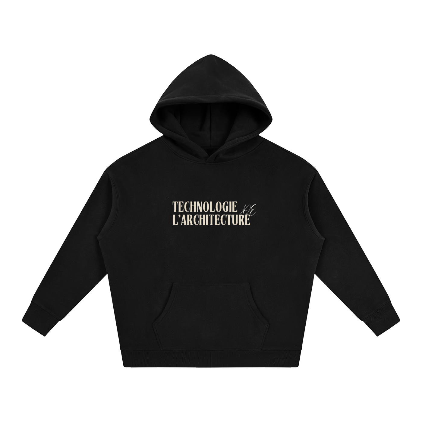 Oversize Fleeced Hoodie - MODÈLE_03
