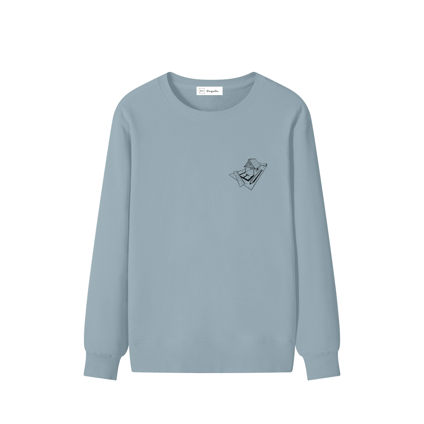 Chandail style Sweat-shirt unisexe en coton - Architecture - Modèle 3