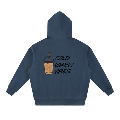 Hoodie boxy oversize essentiel en molleton - Cold Brew Vibes