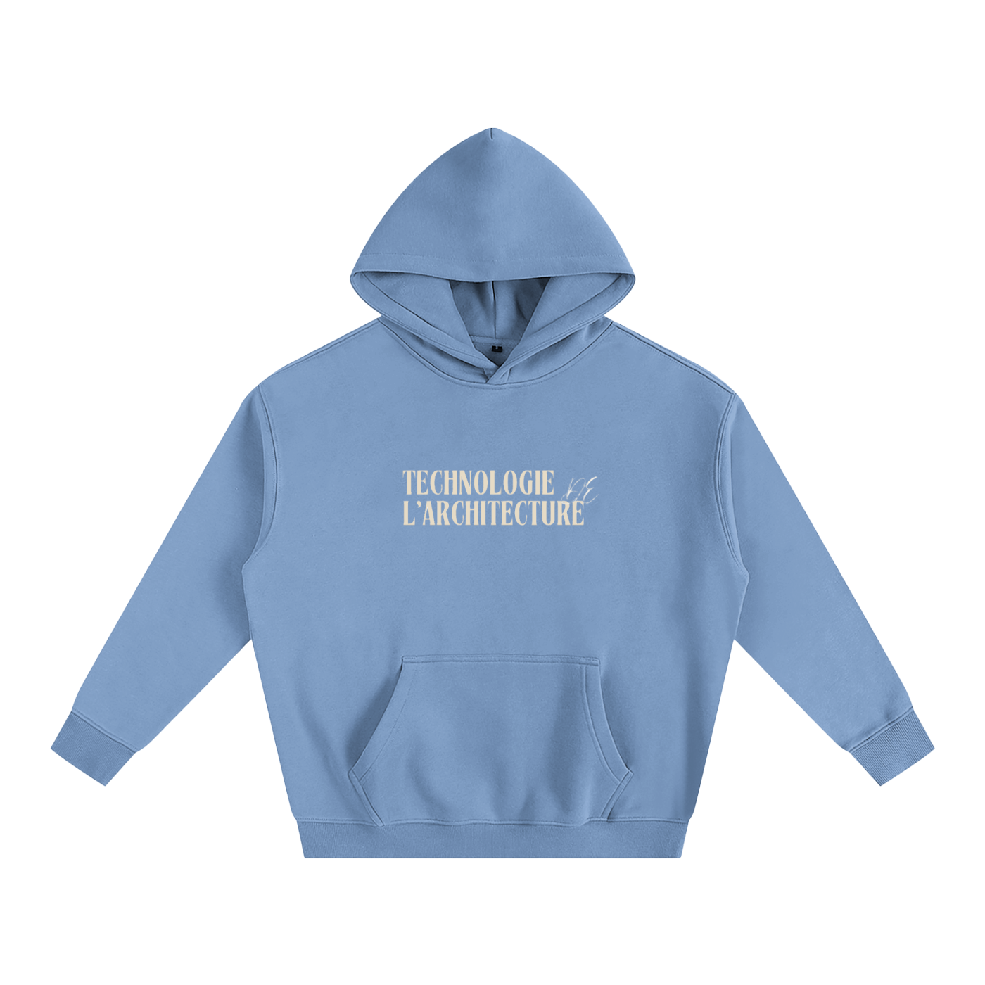 Hoodie oversize en molleton - Architecture - modèle 6