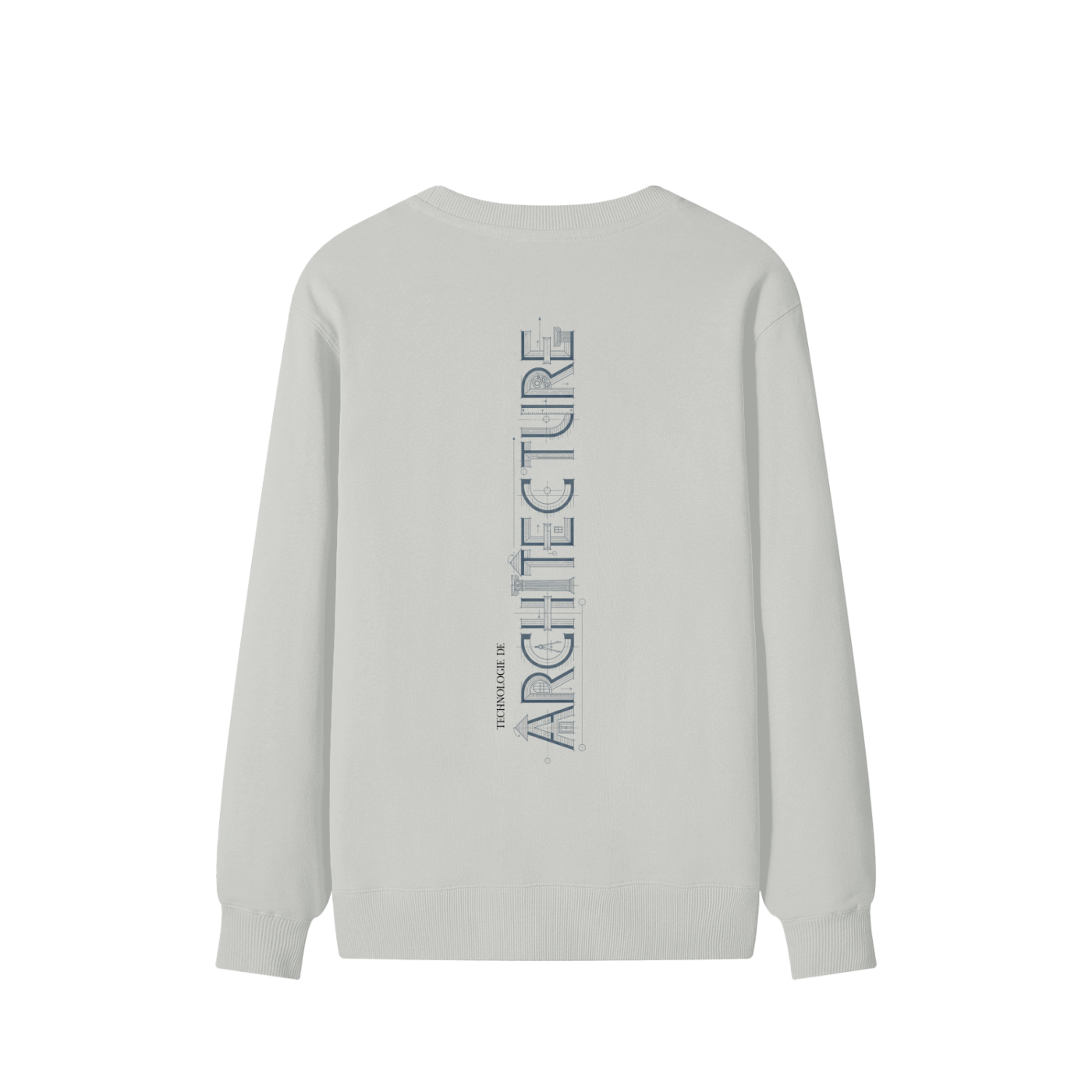 Chandail style Sweat-shirt unisexe en coton - Architecture - Modèle 3