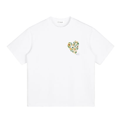 T-shirt essentiel à effet rafraîchissant - Coeur de fleurs