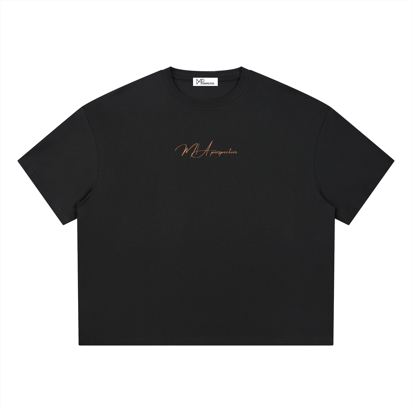 T-shirt boxy Coolmax - Orange coastline