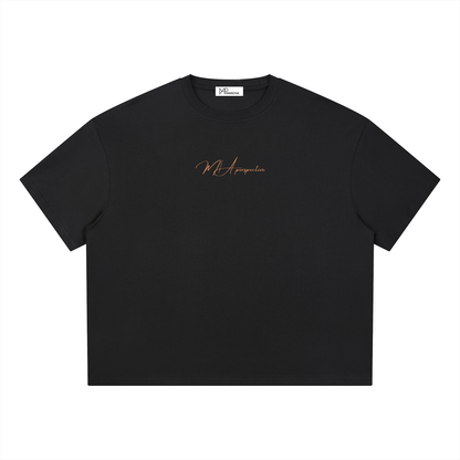 T-shirt boxy Coolmax - Orange coastline