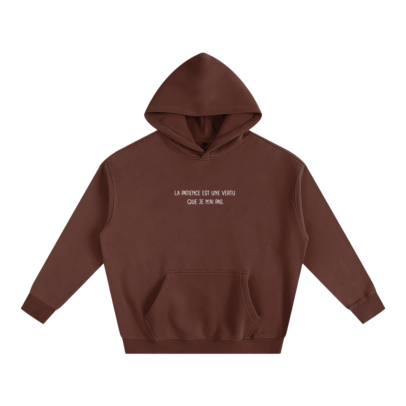 Hoodie oversize en molleton - Patience