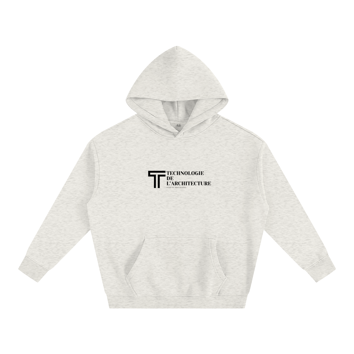 Hoodie oversize en molleton - Architecture - modèle 4