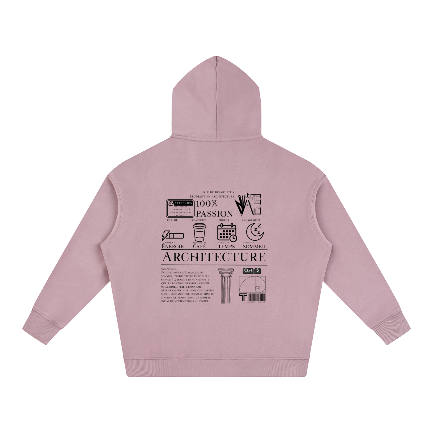 Oversize Fleeced Hoodie - MODÈLE_04