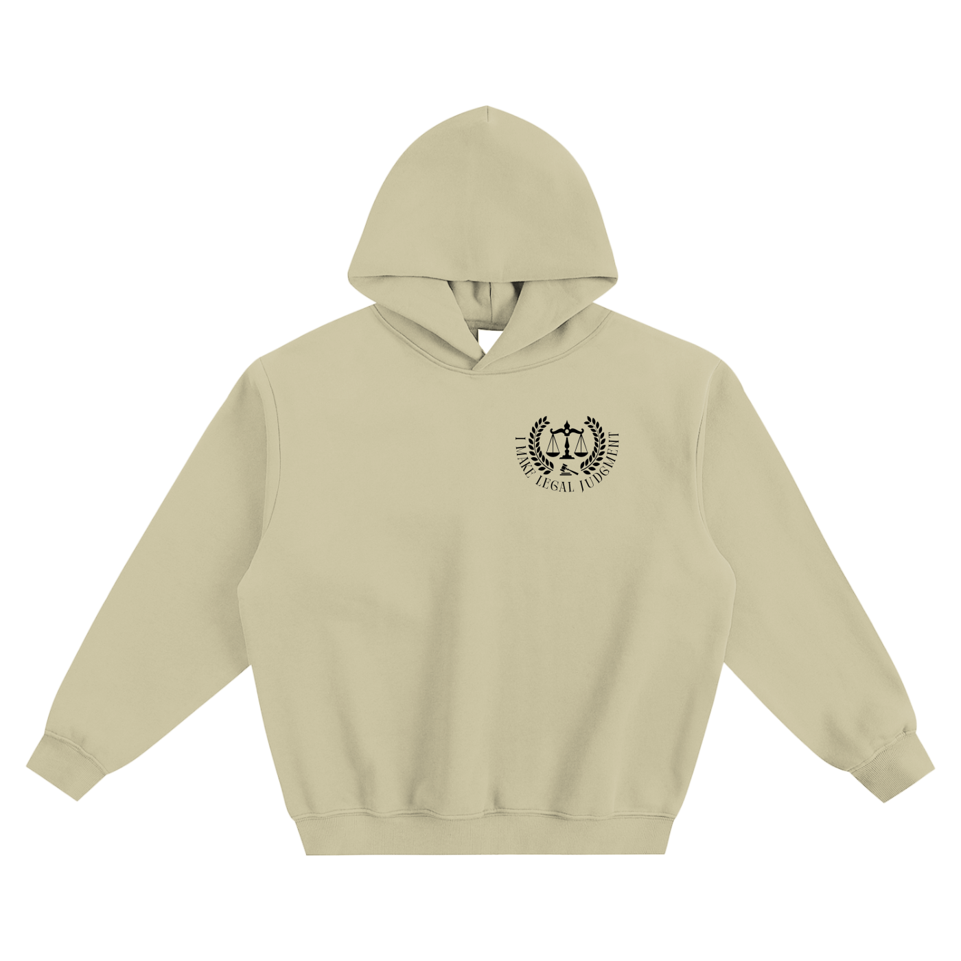 Hoodie boxy en molleton - Legal Judgment