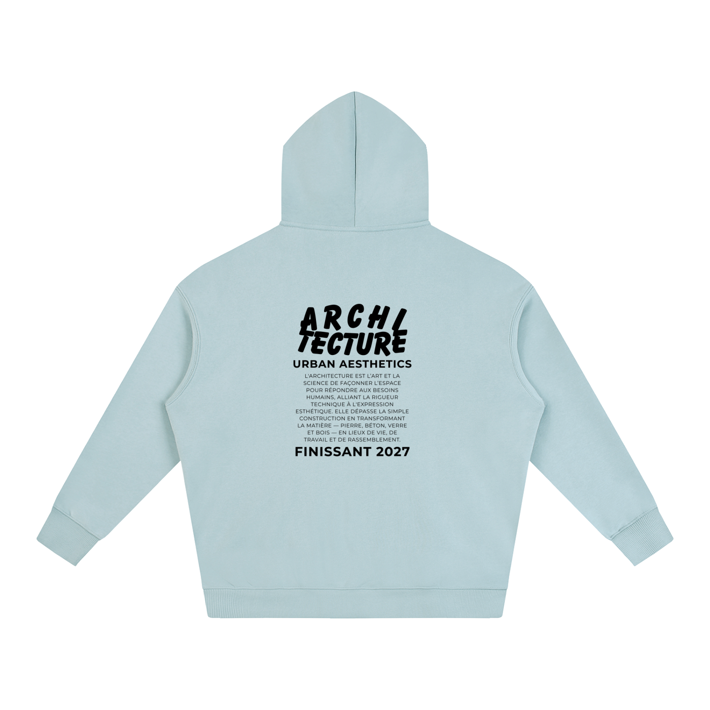 Oversized Fleece Hoodie - FINISSANT_MODÈLE_02