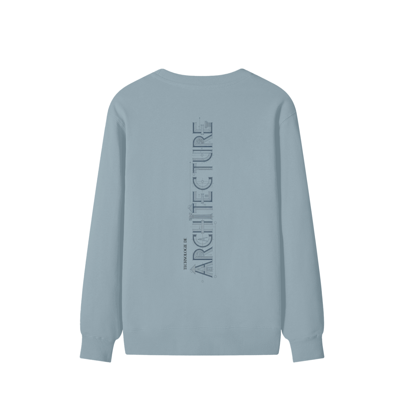 Chandail style Sweat-shirt unisexe en coton - Architecture - Modèle 3