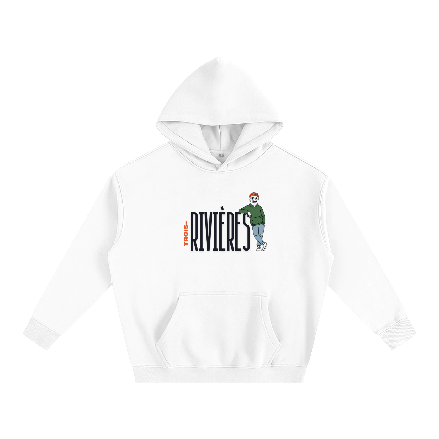 Hoodie oversize en molleton - Sam-à-TR - Collab