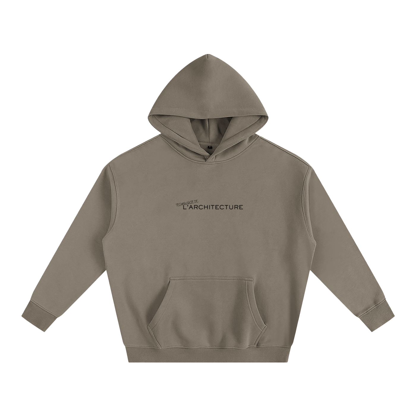 Hoodie oversize en molleton - Architecture - modèle 5