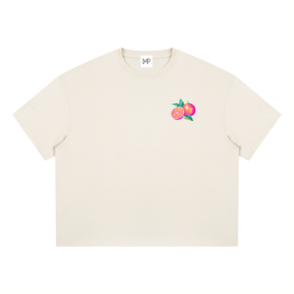 T-shirt boxy Coolmax - Orange coastline