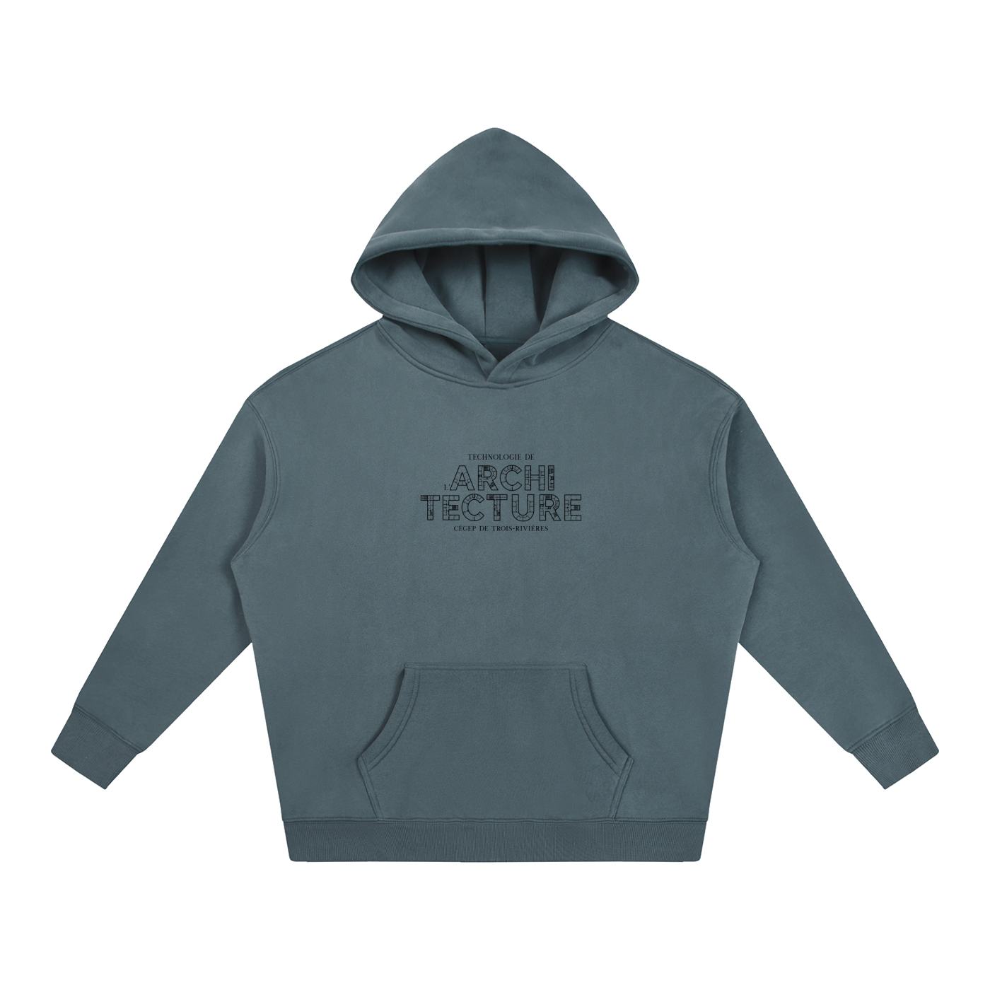 Oversize Fleeced Hoodie - MODÈLE_05