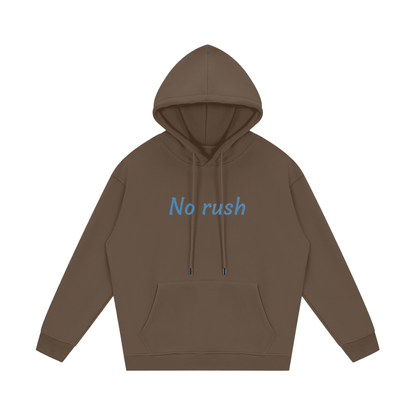Hoodie streetwear unisexe en molleton - No rush