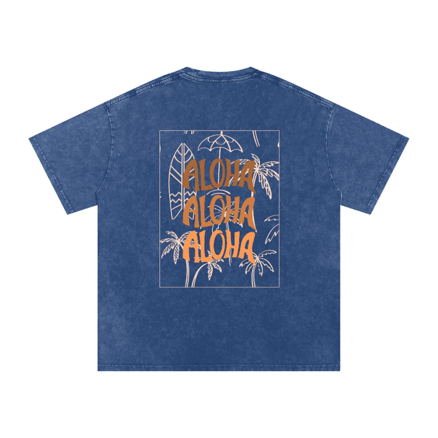 T-shirt oversize effet snow-washed - Aloha