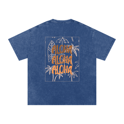 T-shirt oversize effet snow-washed - Aloha