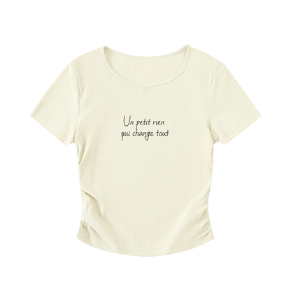 T-Shirt court moulant - Petit rien