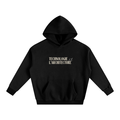 Hoodie oversize en molleton - Architecture - modèle 6
