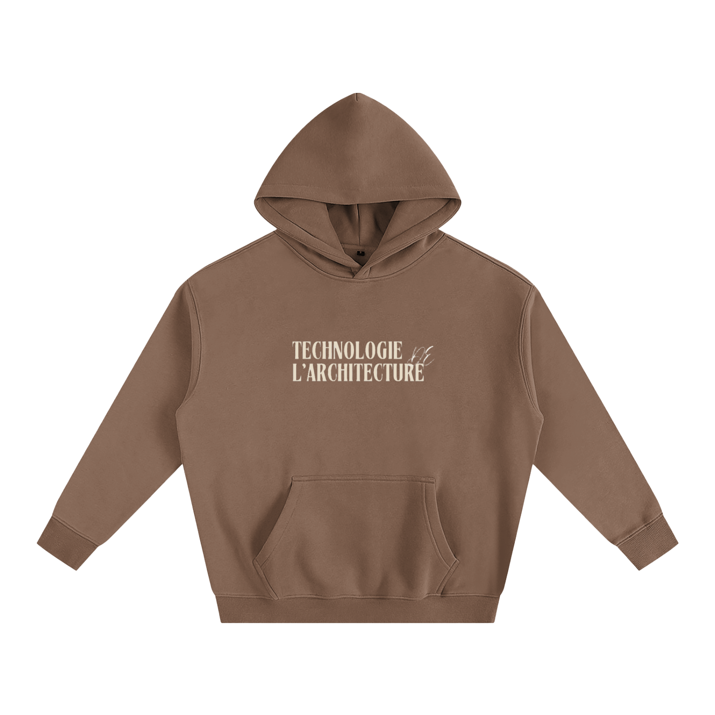 Hoodie oversize en molleton - Architecture - modèle 6
